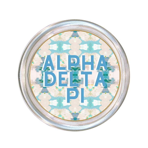 Alpha Delta Pi Large Glass Coaster