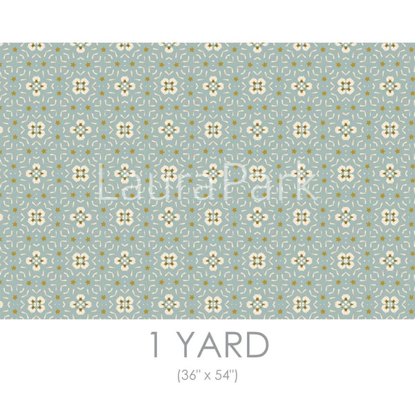 Dorset Garden Gray Fabric by the Yard