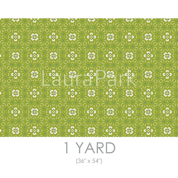 Dorset Garden Green Fabric by the Yard