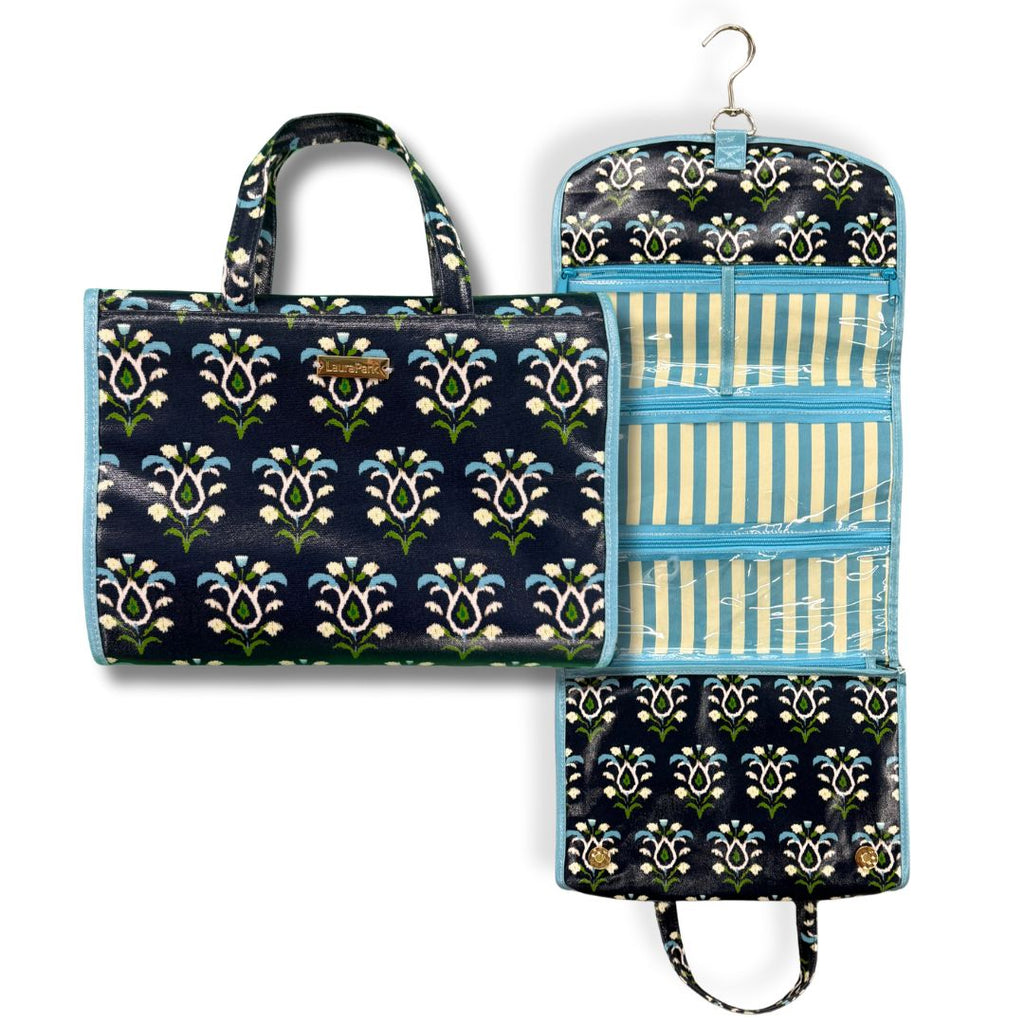 Rosemary Indigo Hanging Travel Case – Laura Park