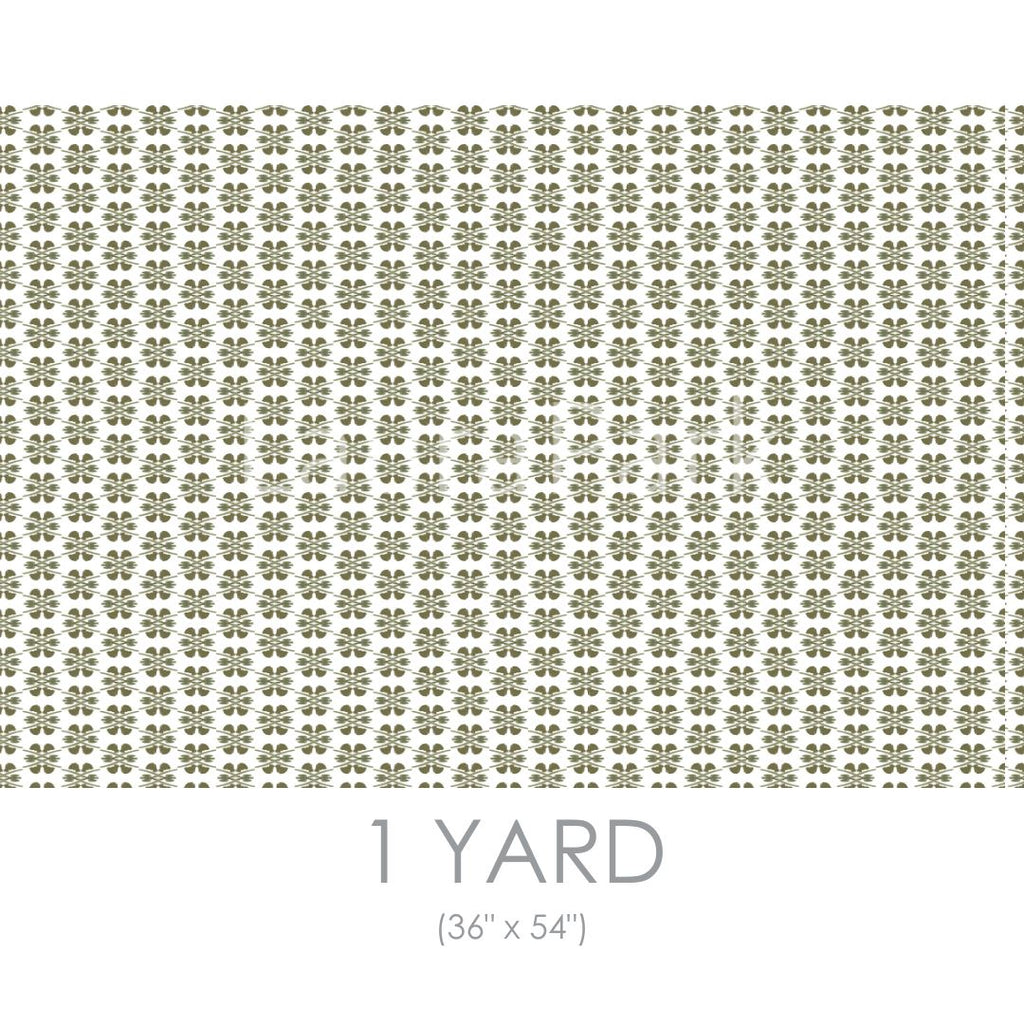 Clover Olive Fabric by the Yard