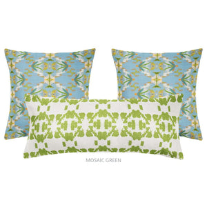 English Garden Blue 26x26 Pillow