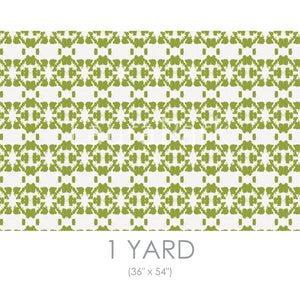 Mosaic Green Fabric by the Yard