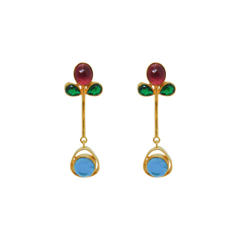 Pieces x Laura Park, The Hamptons Earrings - Blue