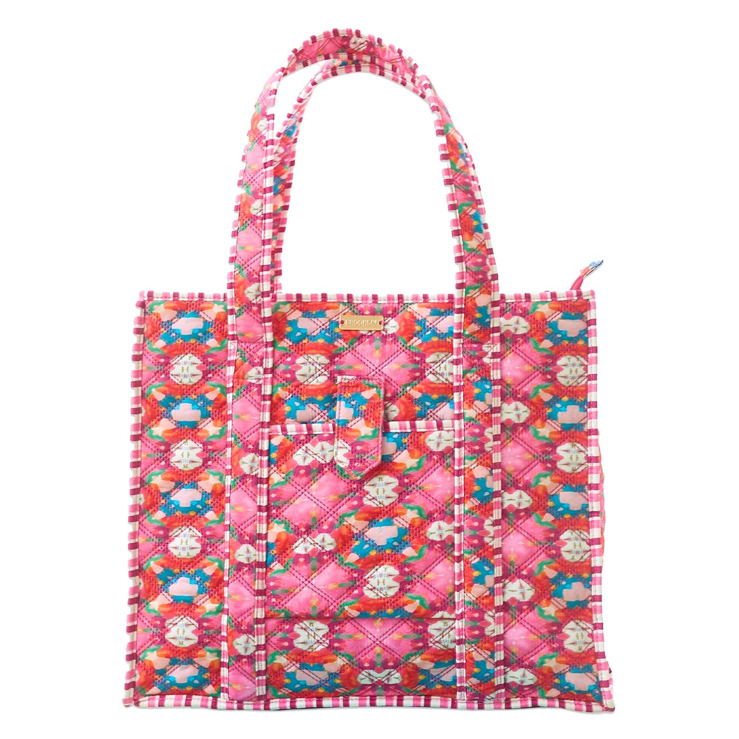 On the Road Quilted Tote - Strawberry Fields – Laura Park