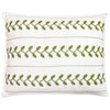 Amer Embroidered King Euro, Green / White