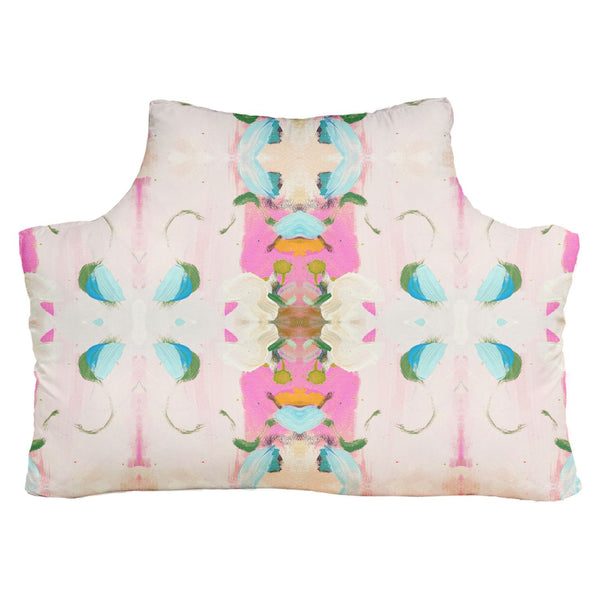 The Headboard Pillow® - Monet's Garden Pink Twin XL Twin Headboard