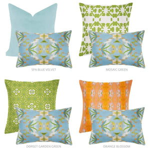 English Garden Blue 14x20 Pillow