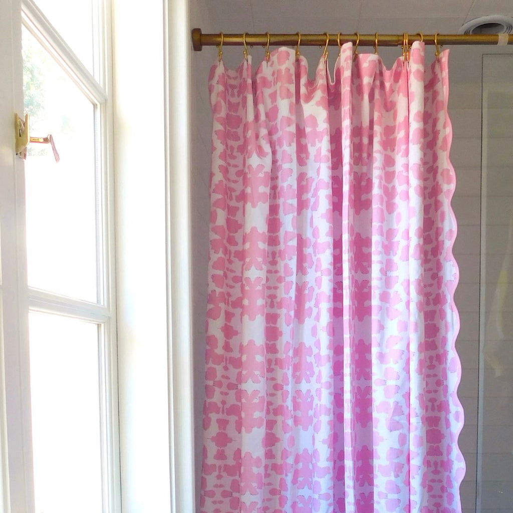Chintz Pink Shower Curtain