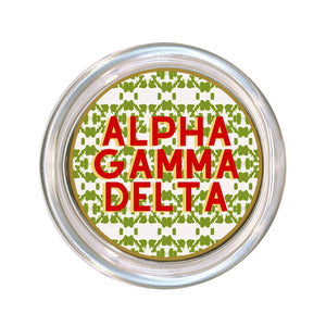 Alpha Gamma Delta Glass Coaster