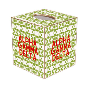 Alpha Gamma Delta Tissue Box Cover