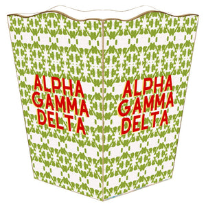 Alpha Gamma Delta Waste Basket