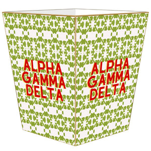 Alpha Gamma Delta Waste Basket