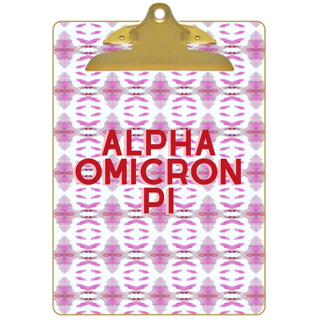 Alpha Omnicron Pi Clipboard