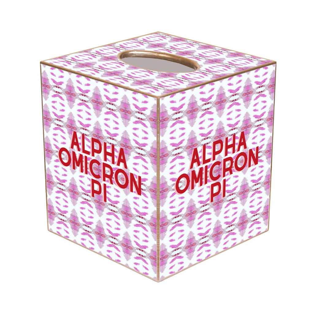 Alpha Omnicron Pi Tissue Box Cover