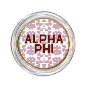 Alpha Phi Glass Coaster