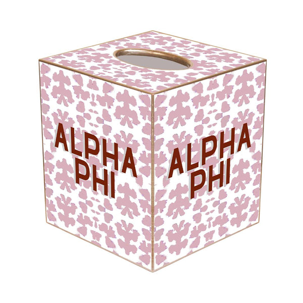 Alpha Phi Tissue Box Cover