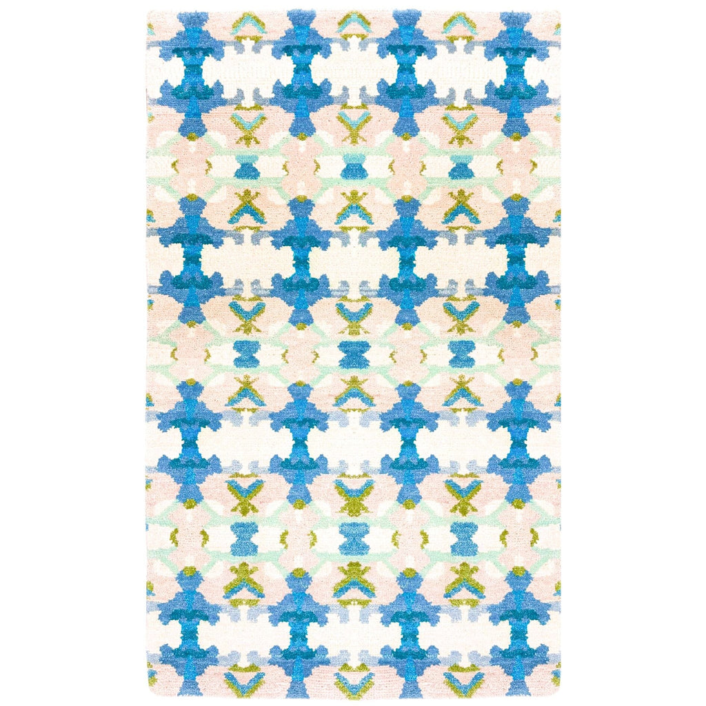 Blue Lagoon Hand Knotted Wool Rug