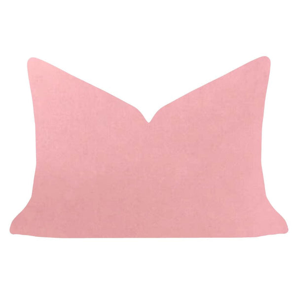 Blush Pink 14x20 Solid Velvet Pillow