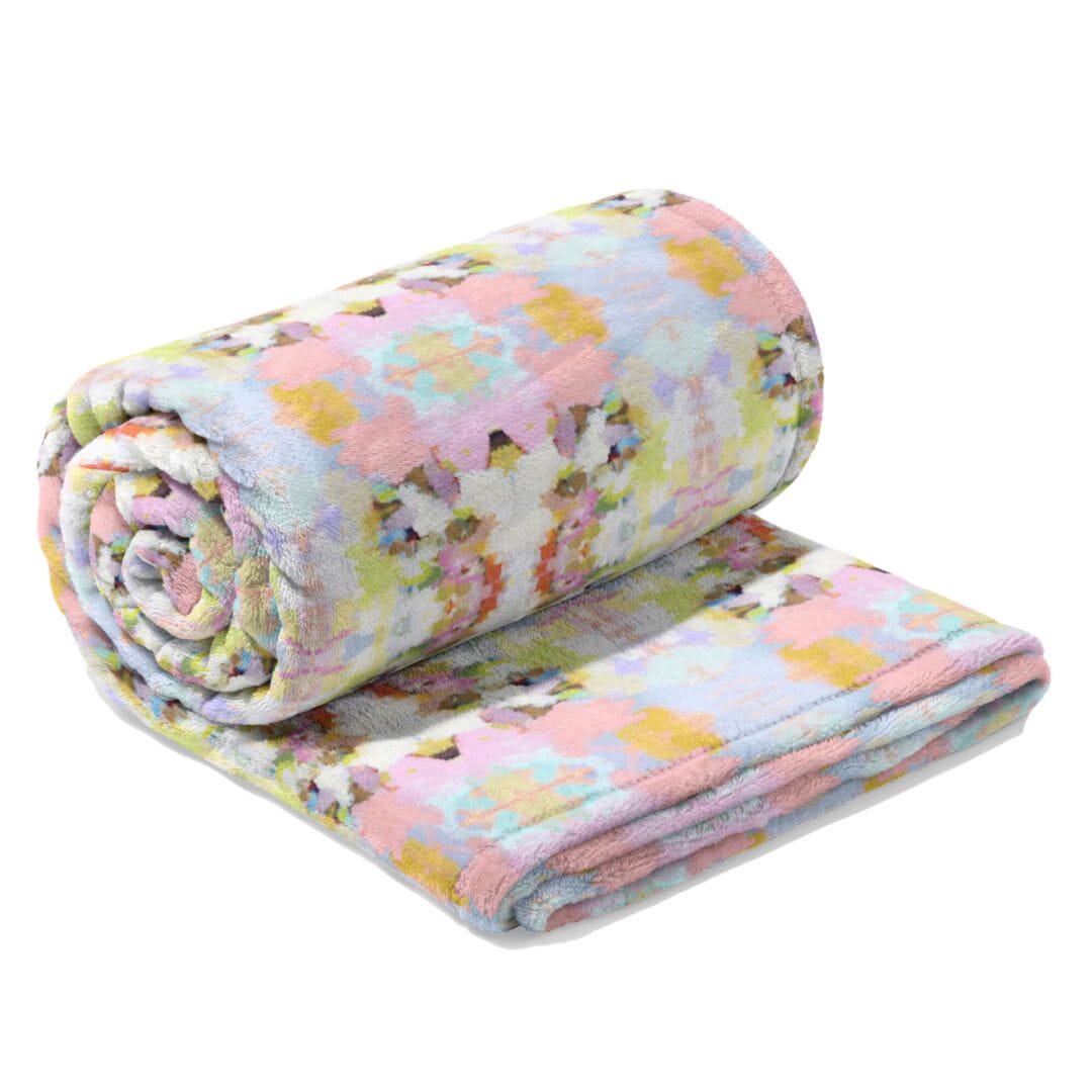 Brooks Avenue Pink Fleece Blanket Laura Park