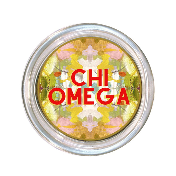 Chi Omega Large Glass Coaster