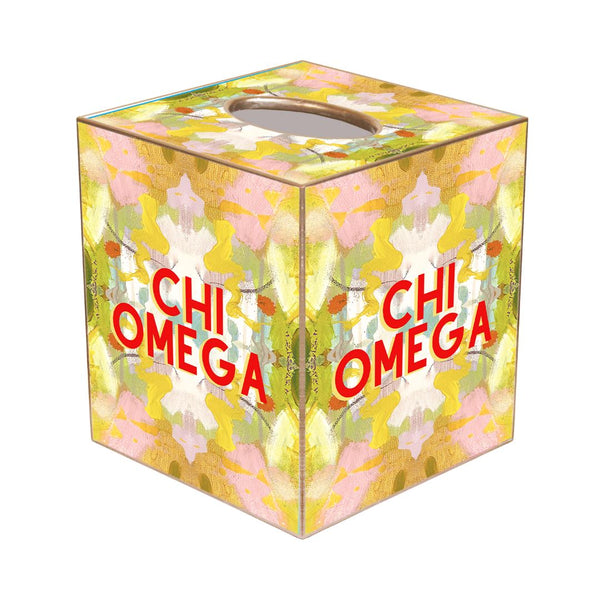 Chi Omega Tissue Box Cover