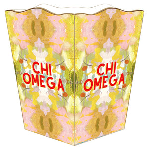 Chi Omega Waste Basket