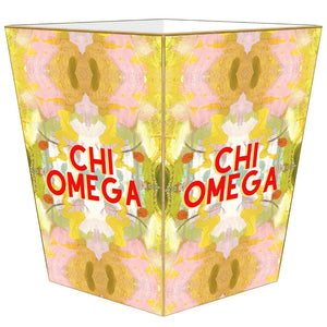 Chi Omega Waste Basket