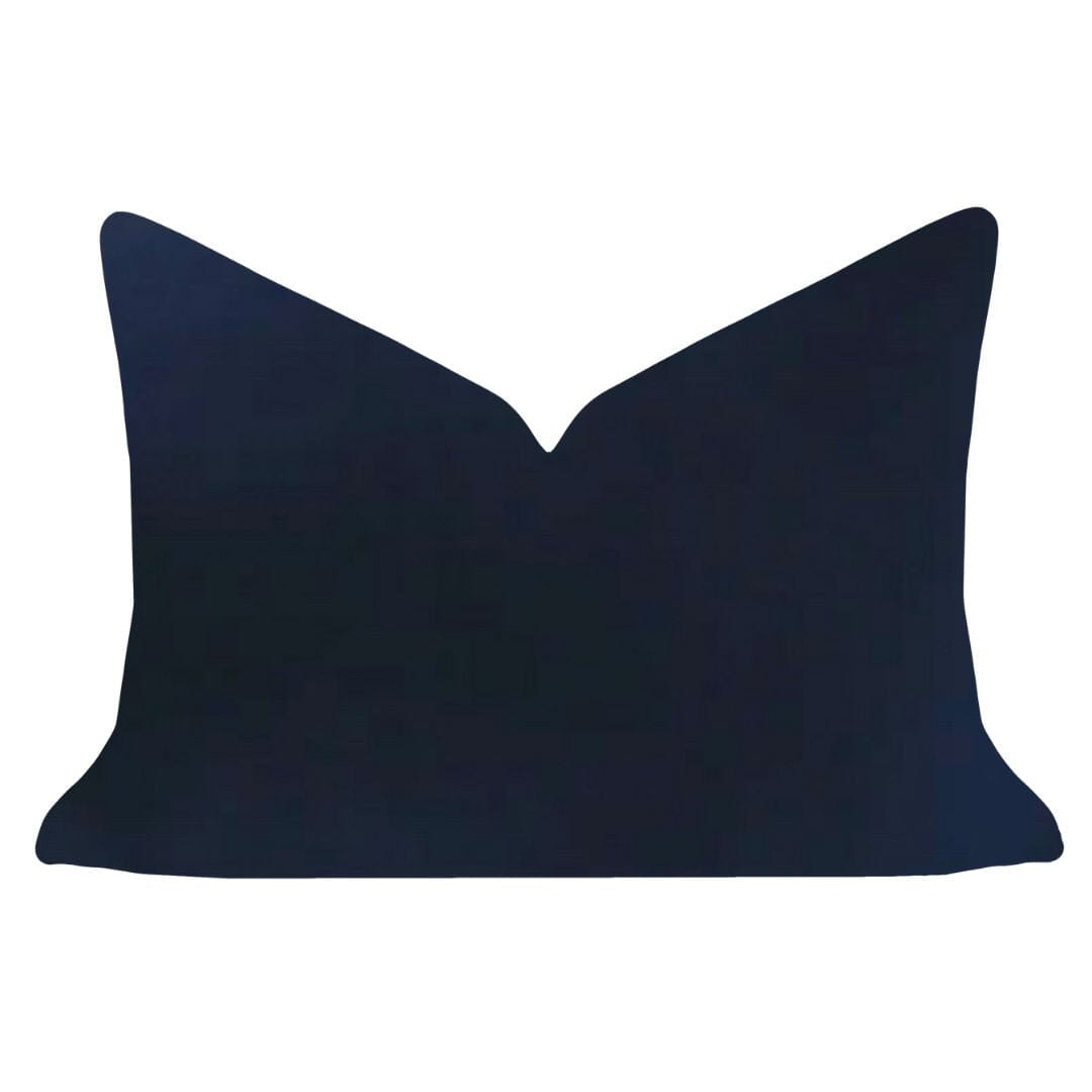 Cobalt Blue 14x20 Solid Velvet Pillow Laura Park