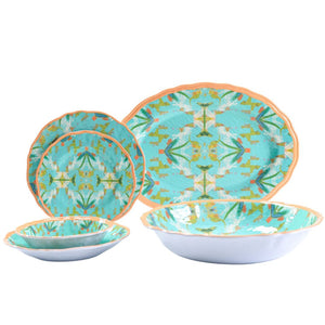 English Garden Turquoise Melamine