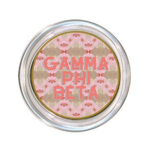 Gamma Phi Beta Glass Coaster