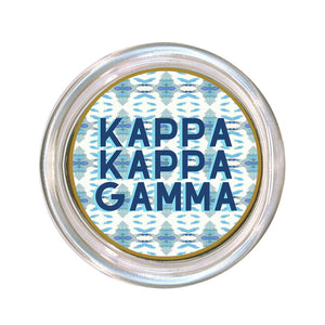 Kappa Kappa Gamma Glass Coaster