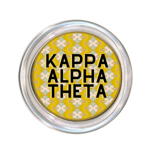 Kappa Alpha Theta Glass Coaster