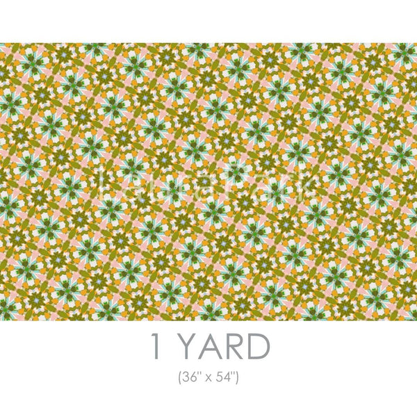 Lady Di Yellow Fabric by the Yard