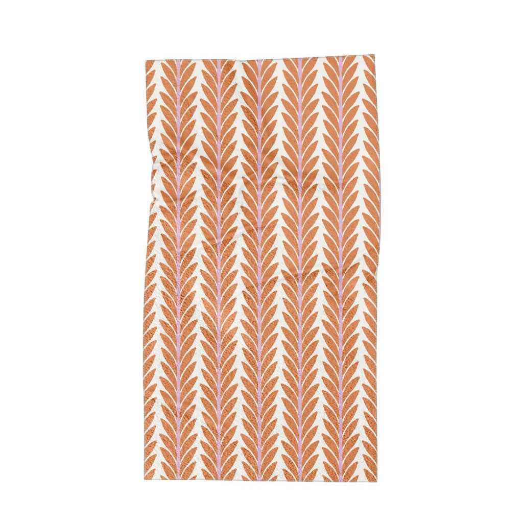 Frond Orange Beach Towel – Laura Park