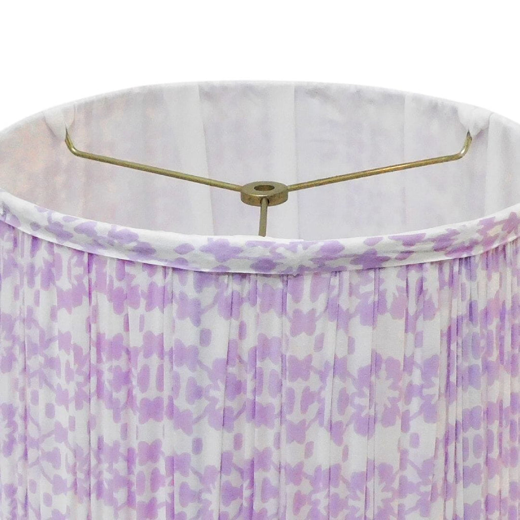 Mosaic Lavender Pleated Lamp Shade