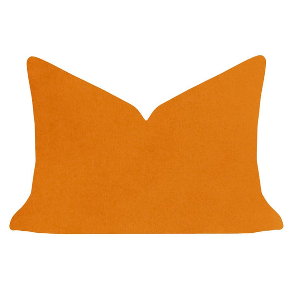 Orange 14x20 Solid Velvet Pillow