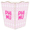 Phi Mu Waste Basket