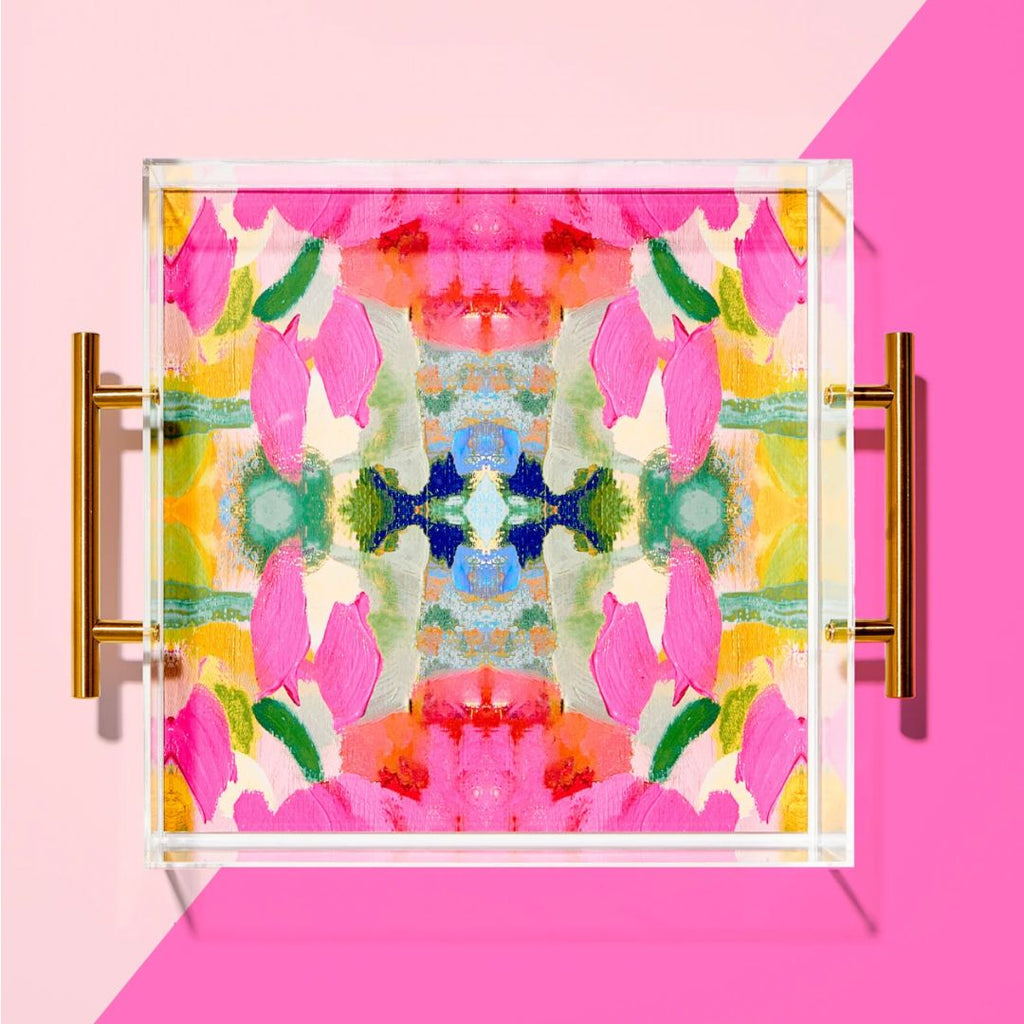 Pink Paradise Large Acrylic Tray