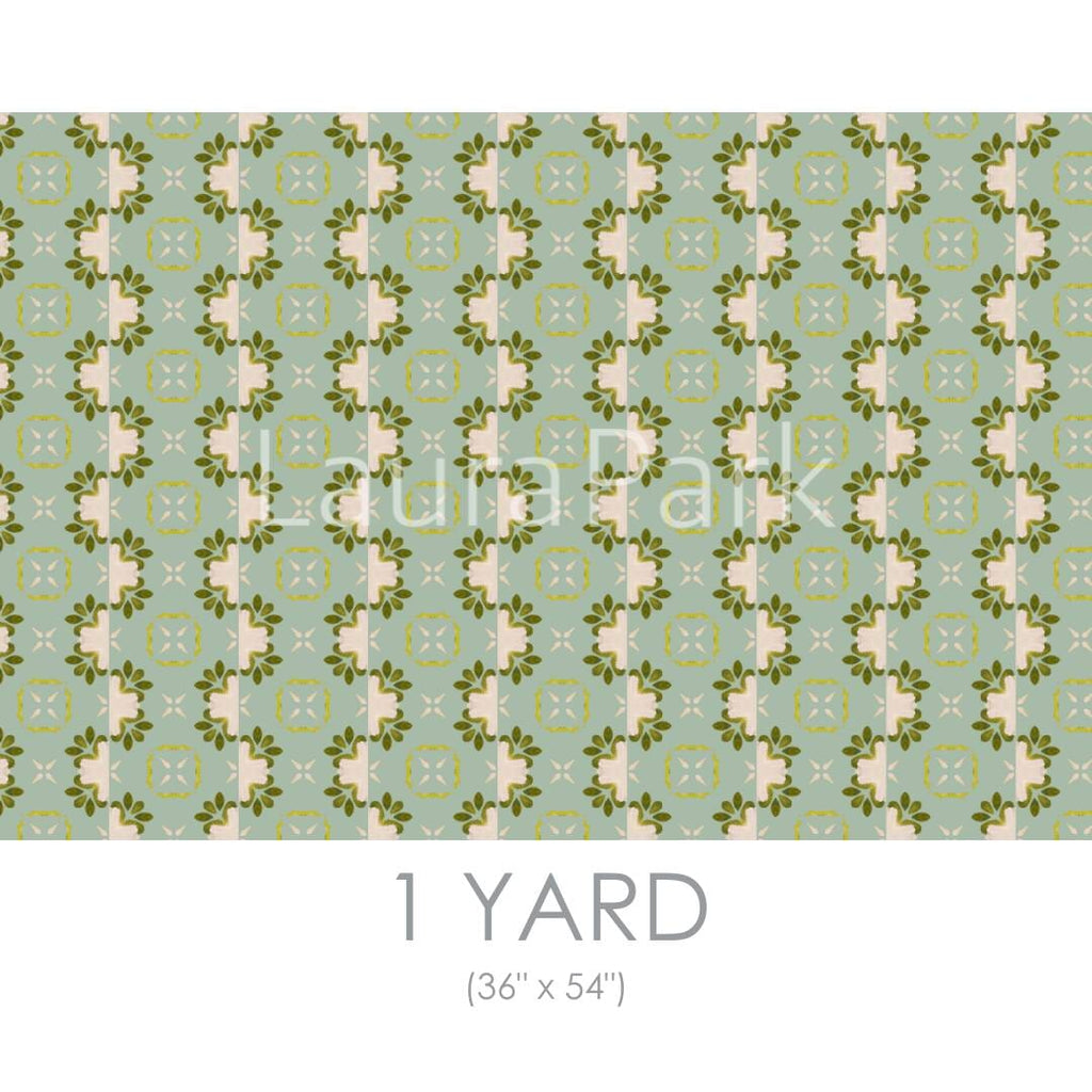 Primrose Blue Fabric by the Yard