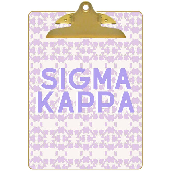 Sigma Kappa Clipboard