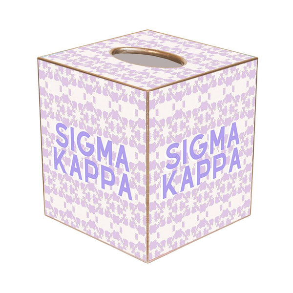 Sigma Kappa Tissue Box Cover