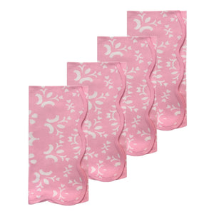 Starry Night Pink Scalloped Dinner Napkins