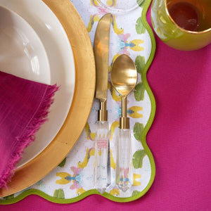 Dogwood Scalloped Placemats