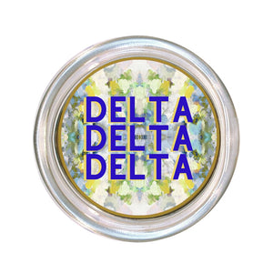 Tri Delt Large Glass Coaster