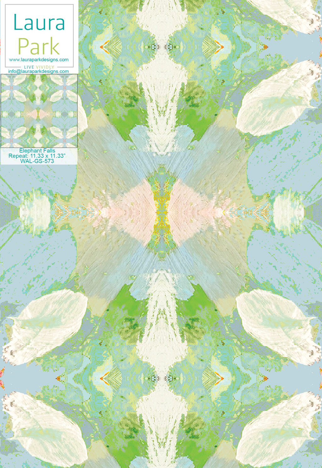 Elephant Falls Wallpaper | Laura Park