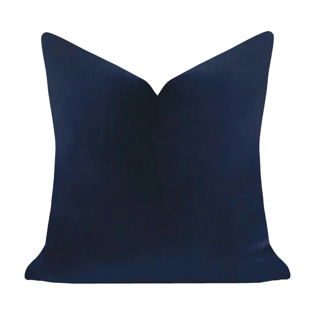 Cobalt Blue Solid Velvet Pillow – Laura Park