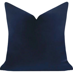 Cobalt Blue Solid Velvet Pillow – Laura Park