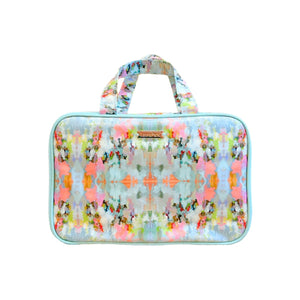 bright colored print travel case