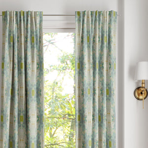 Coral Bay Green Curtain Panel